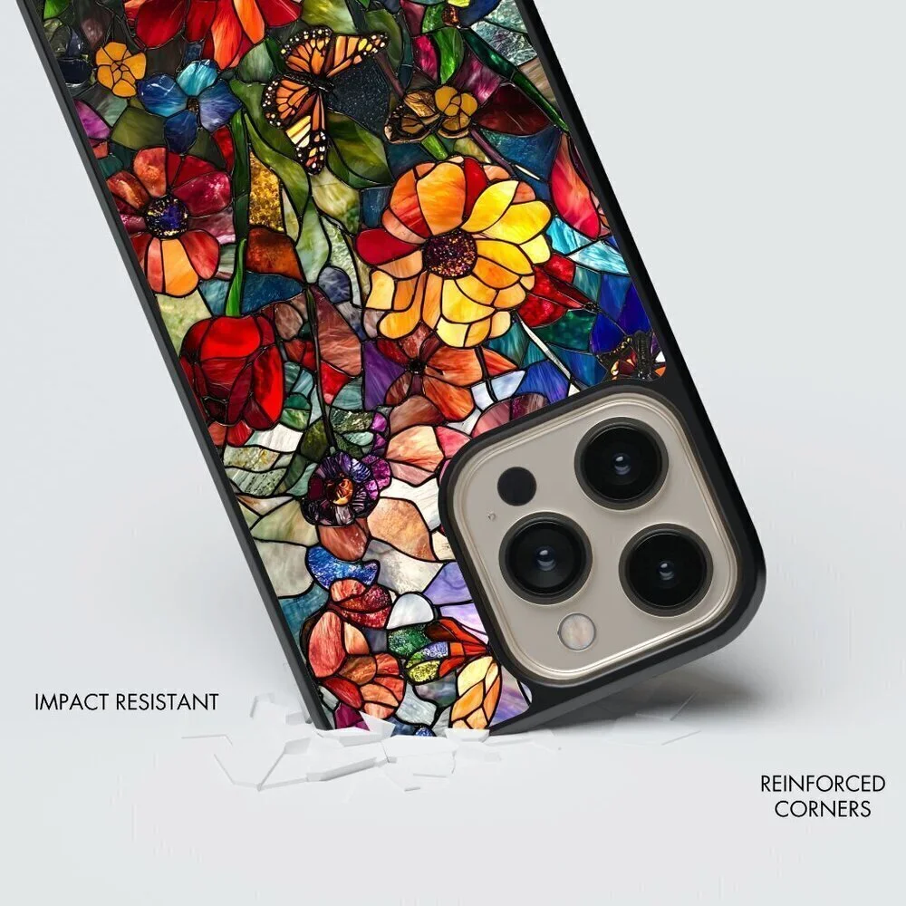 Floral Phone Cover – iPhone 16, 15 Pro, 14, Galaxy S25, S24, S24 Ultra, Pixel 9